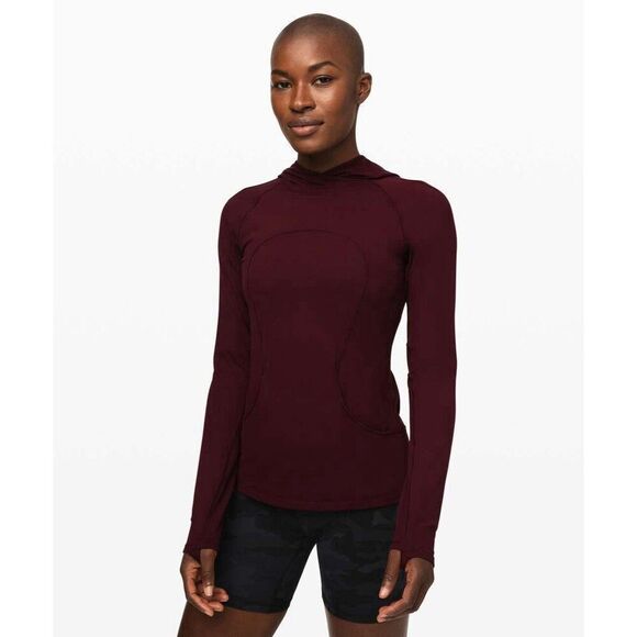 Lululemon Tops - Lululemon On Repeat Rulu Hoodie Garnet Long Sleeve Hooded Top. Burgundy. Sz 2